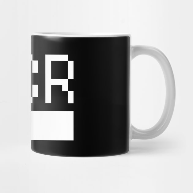White Love MCR Manchester Worker Bee Digital Pixel by Butter Creative